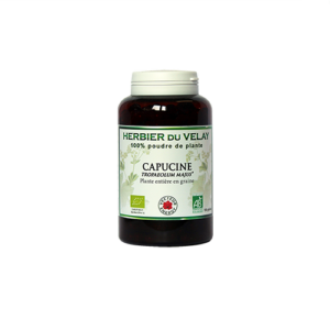 Conditionnement Capucine* 180 gelules marines 390mg