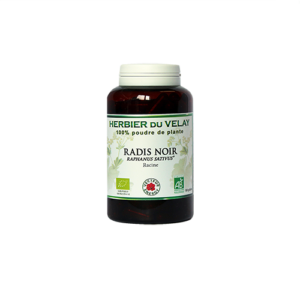 Conditionnement Radis noir* 180 gelules marines 460mg France