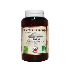 Conditionnement Myco force Herbier du Velay Chaga* NF 150 gelules 400mg