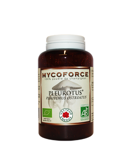 Conditionnement Myco force Herbier du Velay Pleurotus*180 gelules 400mg
