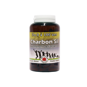 Conditionnement Charbon'Sil 180 gelules vegetales 220mg