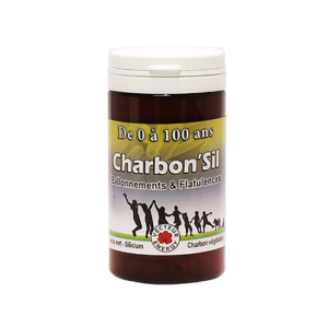 Conditionnement Charbon'Sil 60 gelules vegetales 220mg