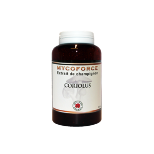 Conditionnement Myco force Herbier du Velay Coriolus 180 gelules vegetales 300mg