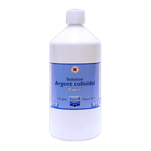 Solution argent colloidal 20 ppm 1Litre